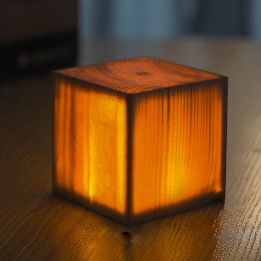 Wooden Modern Table Lamp With Rechargeable Battery For Bedroom — Ashbury Home & Living