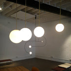 Modern Glass Pendant Light With Integrated LED for Dining Room — Ashbury Home & Living