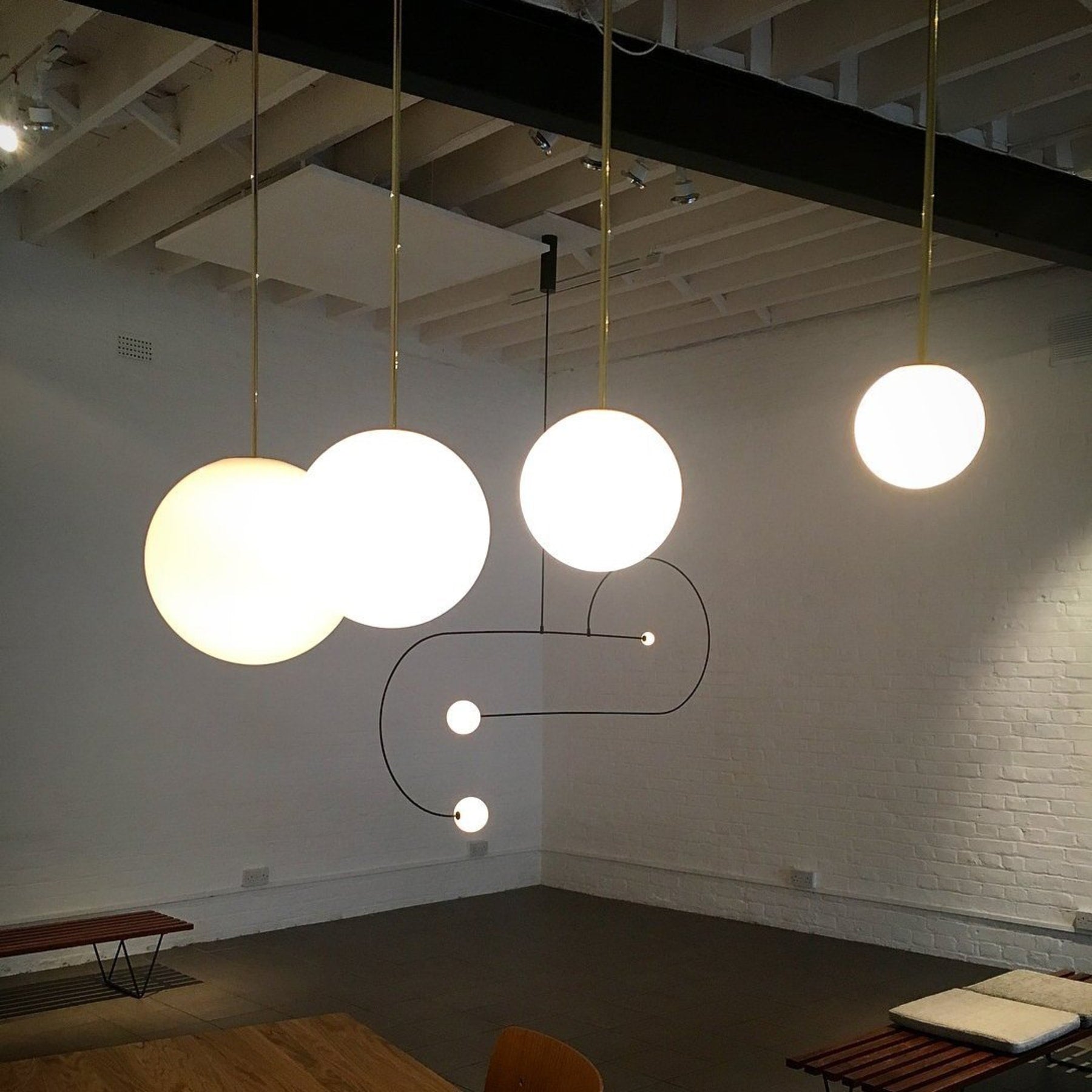 Modern Glass Pendant Light With Integrated LED for Dining Room — Ashbury Home & Living