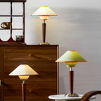 Modern Wood Table Lamp With Fabric Shade for Living Room — Ashbury Home & Living