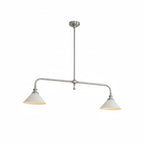 Modern Brass Pendant Light With Ceramic Shades for Dining Room — Ashbury Home & Living