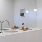 Modern Glass Pendant Light With Integrated LED for Dining Room — Ashbury Home & Living