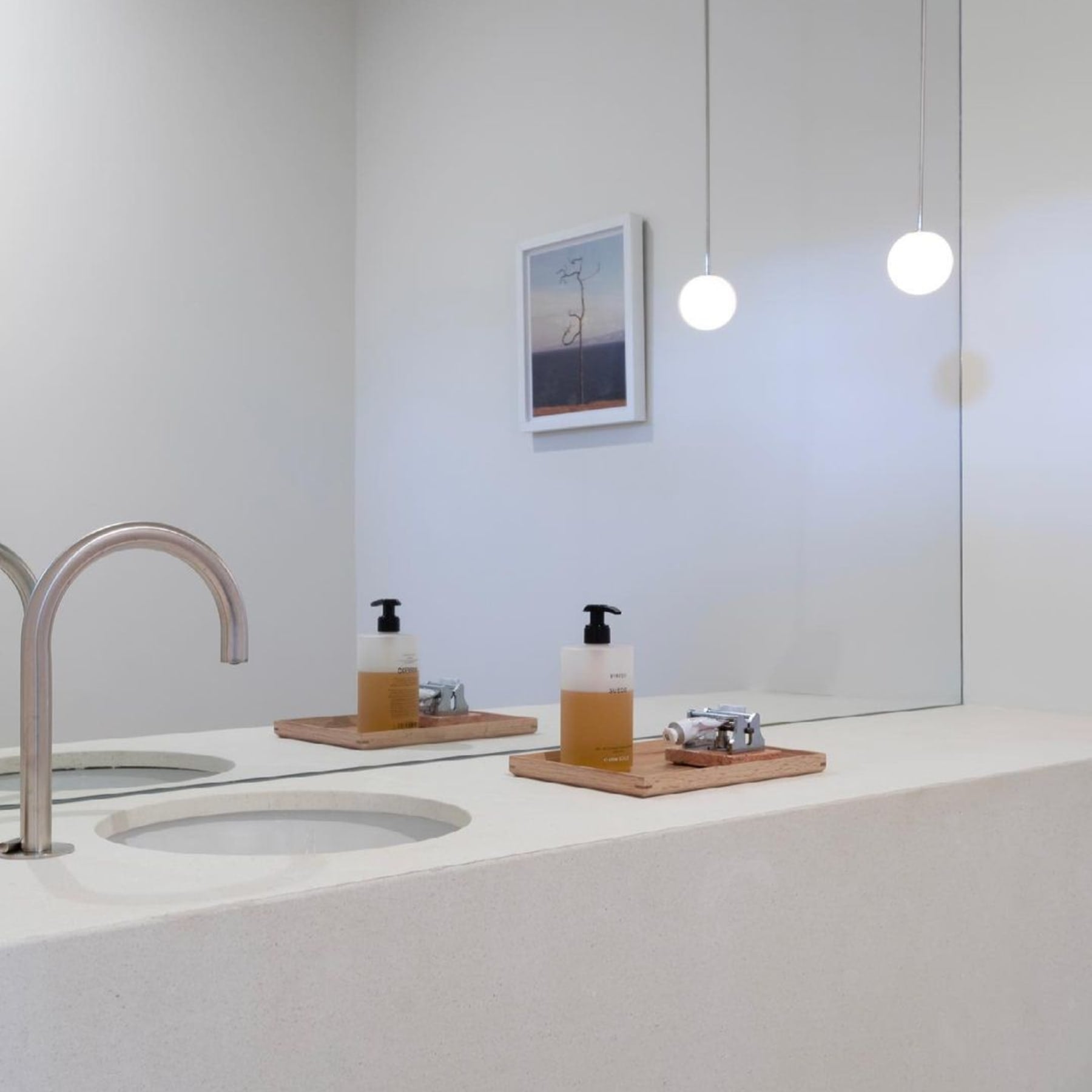 Modern Glass Pendant Light With Integrated LED for Dining Room — Ashbury Home & Living