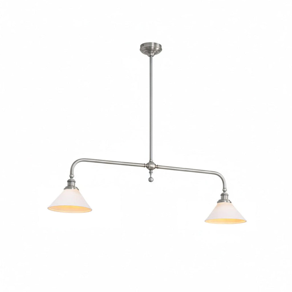 Modern Brass Pendant Light With Ceramic Shades for Dining Room — Ashbury Home & Living