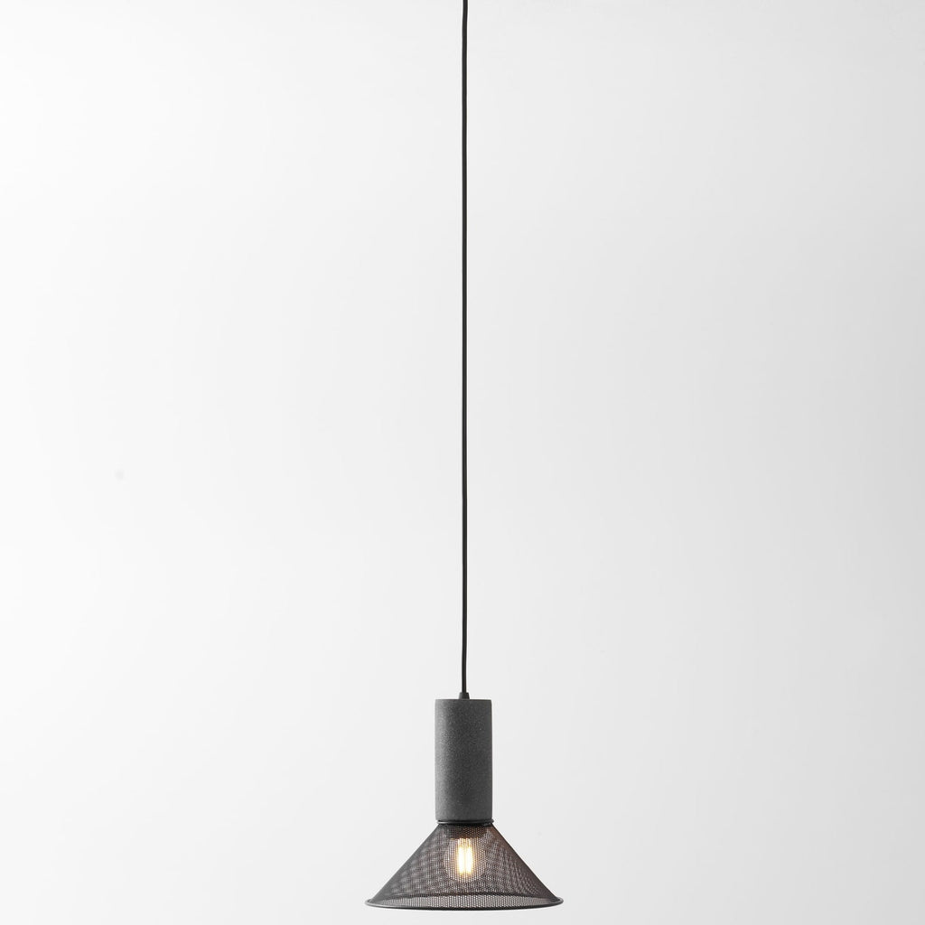 Industrial Concrete Pendant Light With Warm LED Glow — Ashbury Home & Living