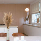 Modern Glass Pendant Light With Integrated LED for Dining Room — Ashbury Home & Living