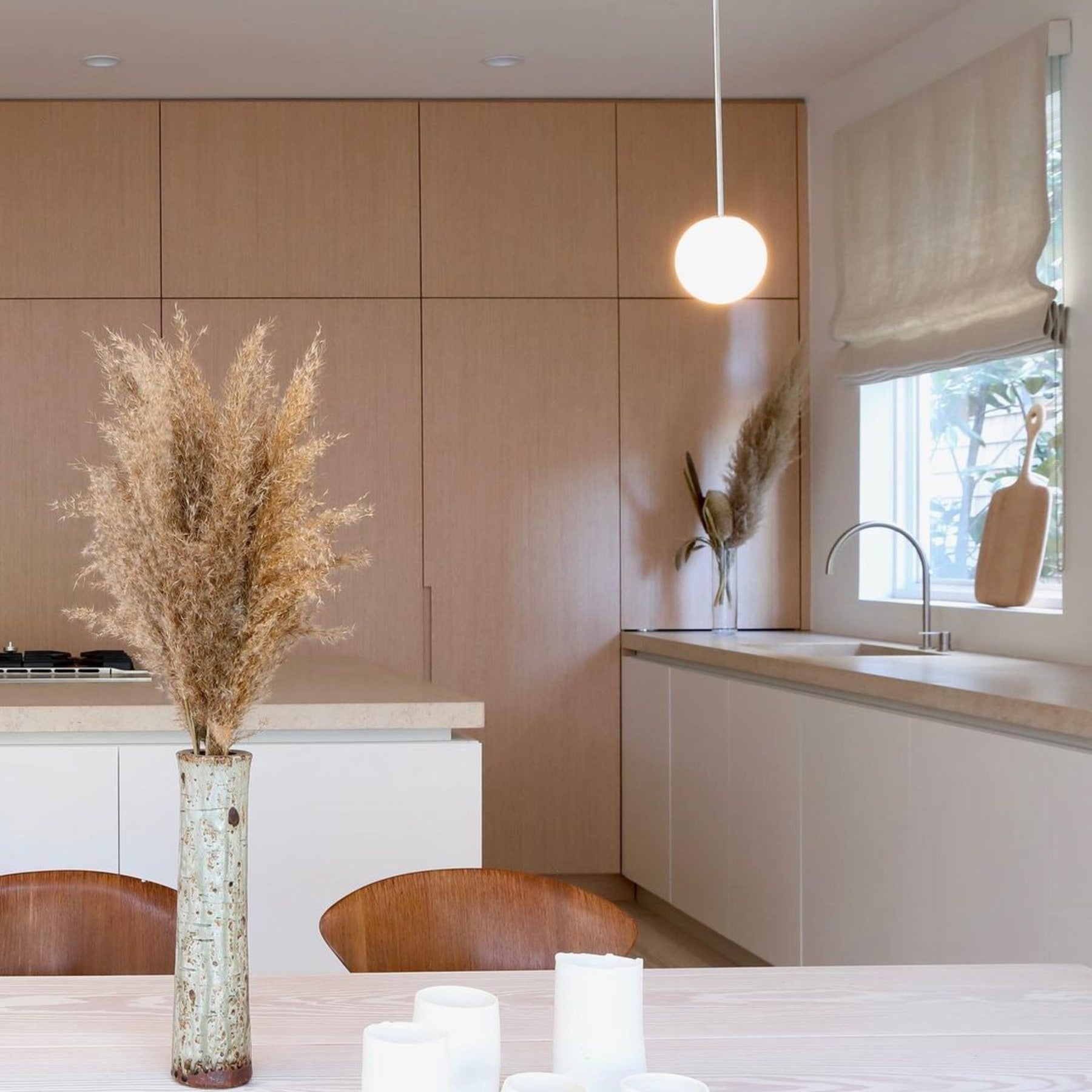 Modern Glass Pendant Light With Integrated LED for Dining Room — Ashbury Home & Living