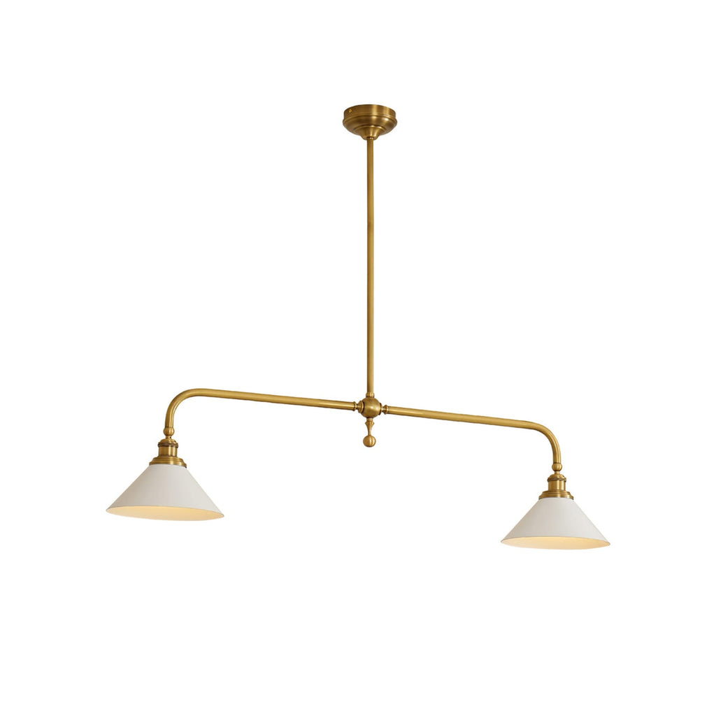 Modern Brass Pendant Light With Ceramic Shades for Dining Room — Ashbury Home & Living