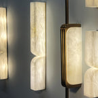 Modern Marble Wall Light With Warm LED Glow for Living Room — Ashbury Home & Living