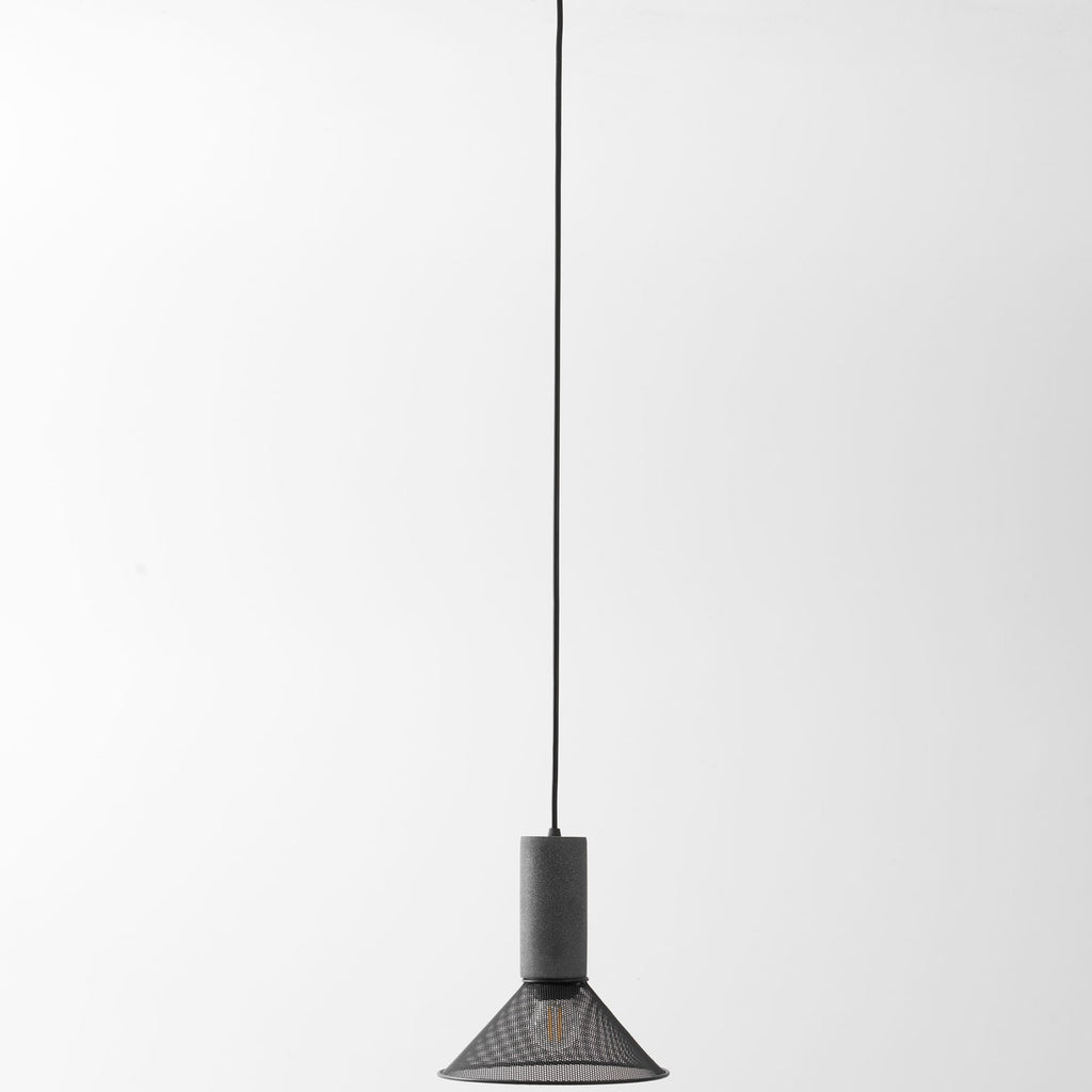 Industrial Concrete Pendant Light With Warm LED Glow — Ashbury Home & Living