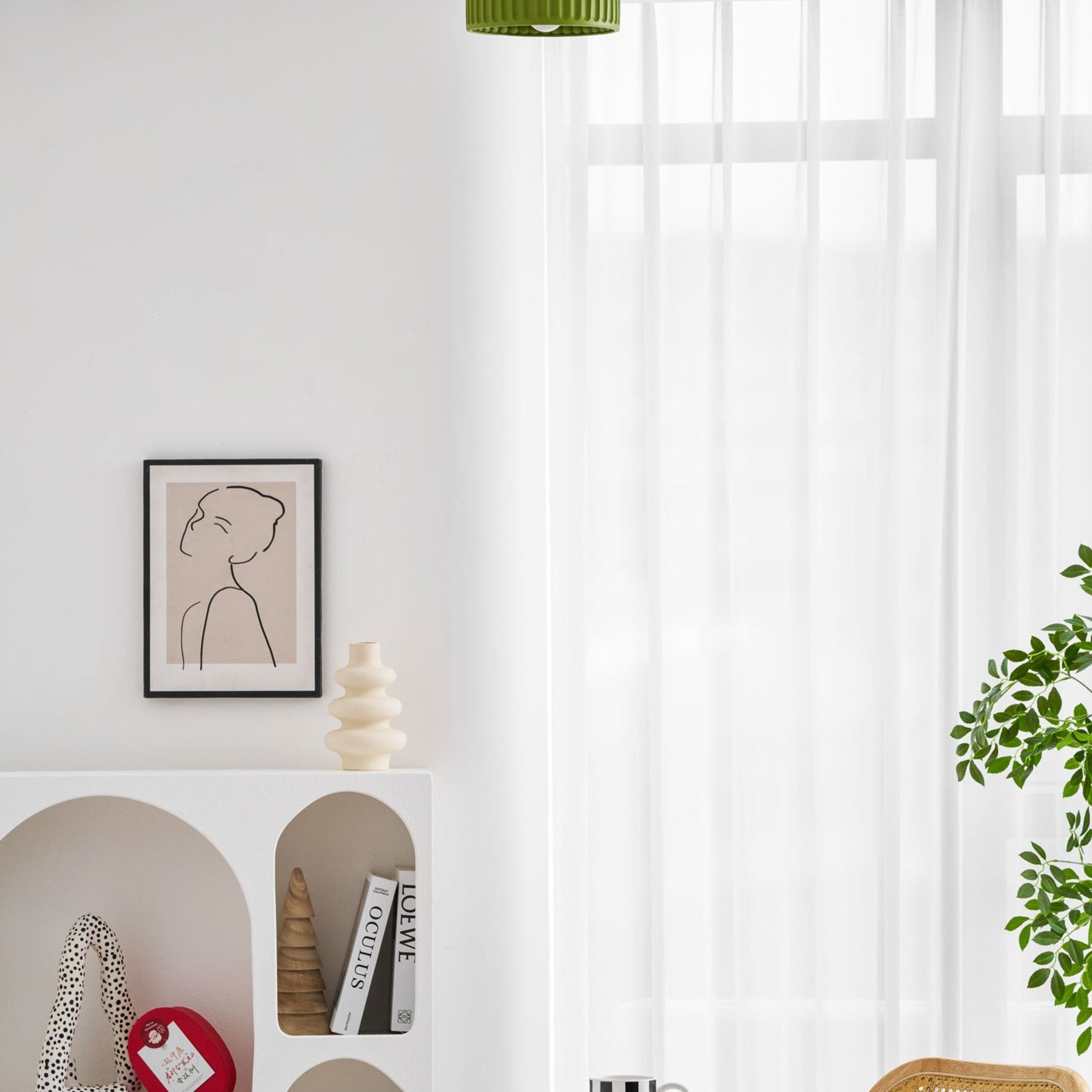 Modern Semi-Flush Ceiling Light for Living Room and Bedroom — Ashbury Home & Living