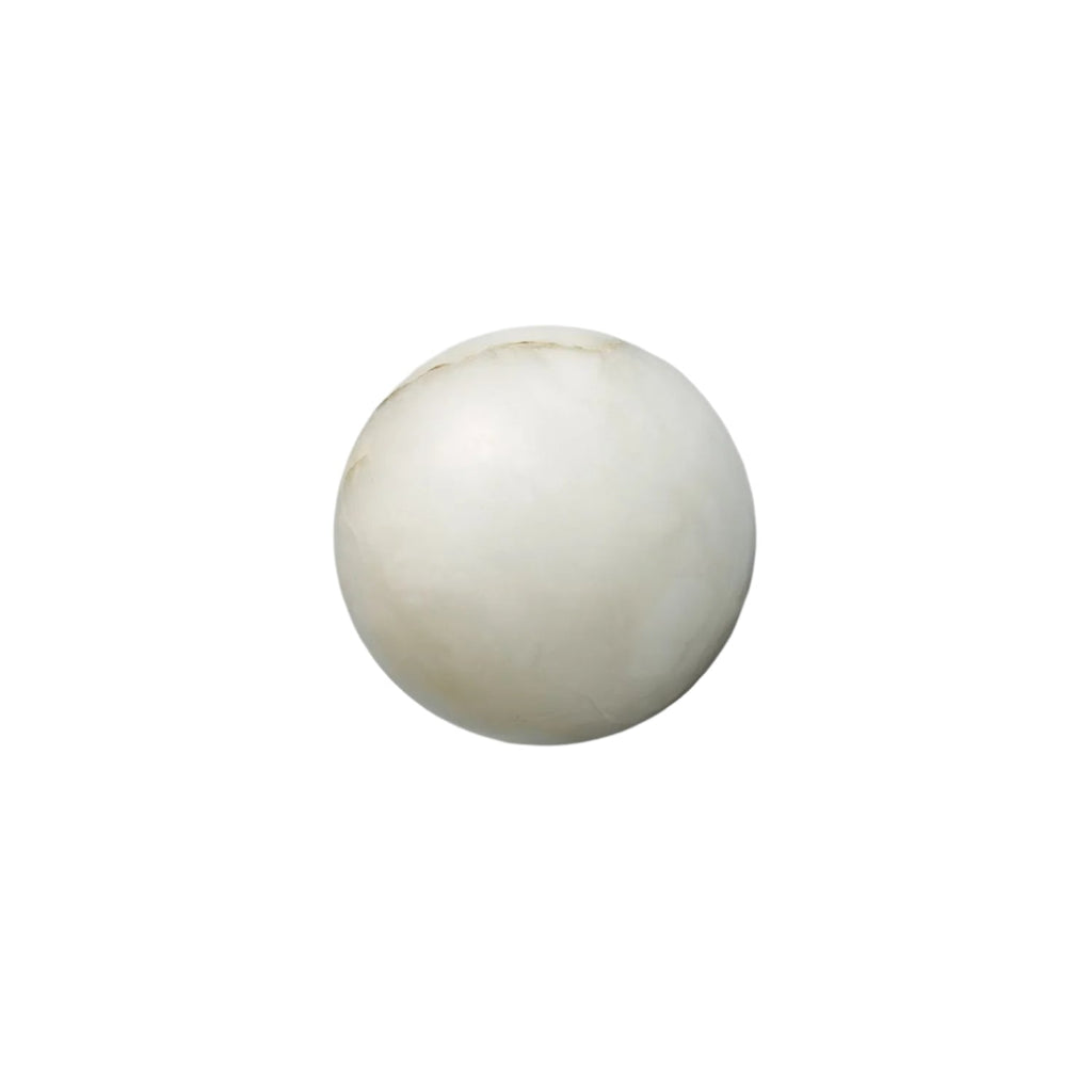 Mini Orb Alabaster Wall Light With Sculpted Stone Shade