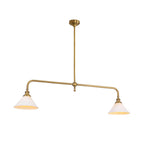 Modern Brass Pendant Light With Ceramic Shades for Dining Room — Ashbury Home & Living