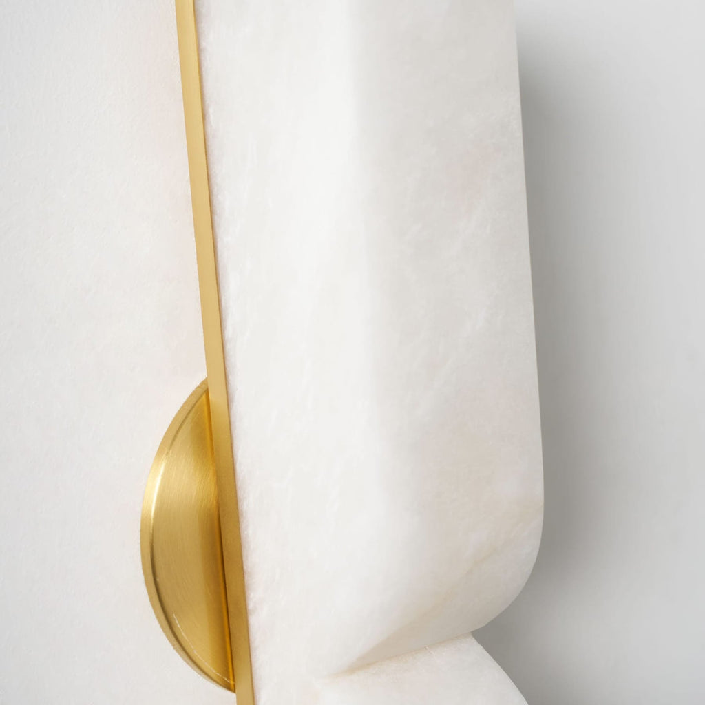 Modern Marble Wall Light With Warm LED Glow for Living Room — Ashbury Home & Living