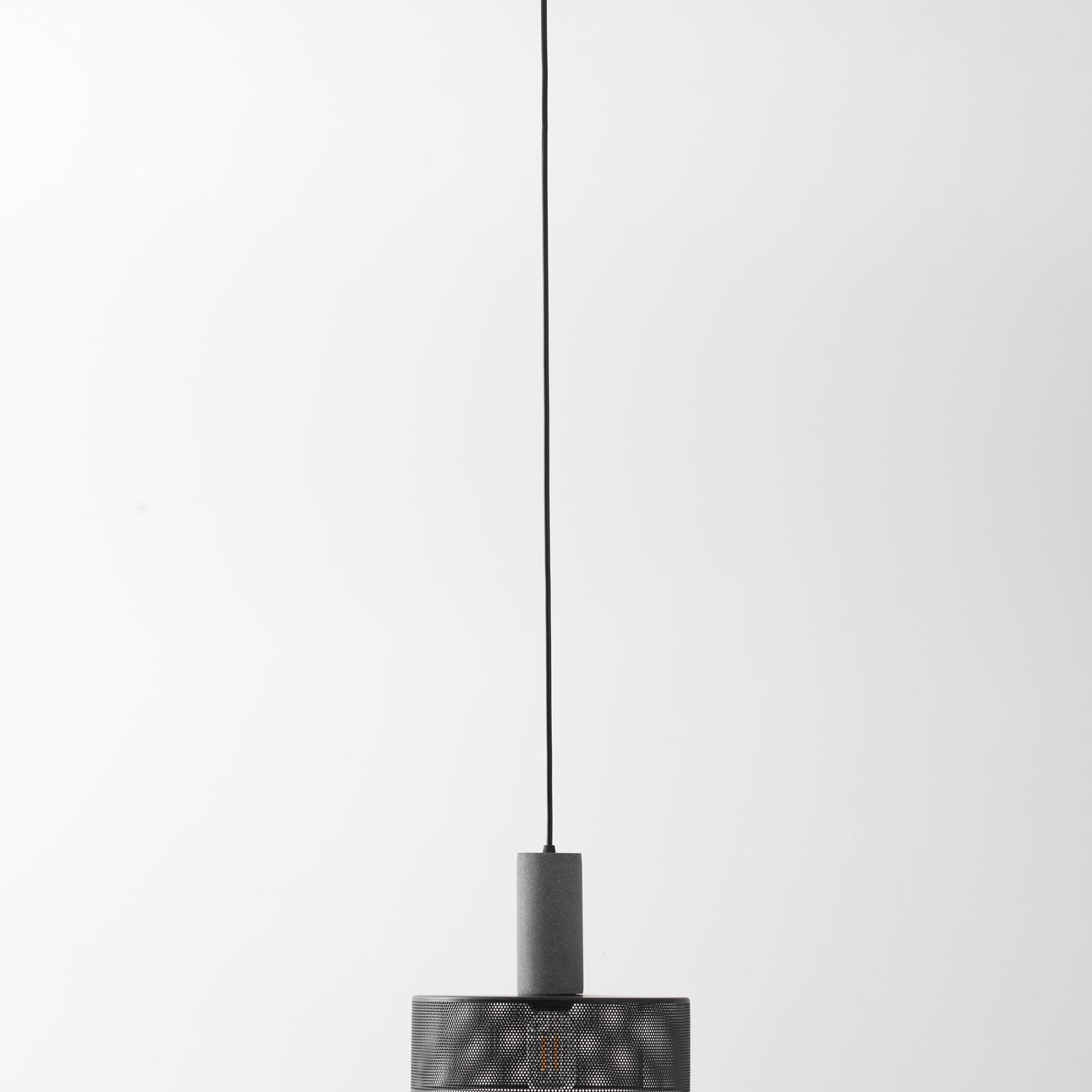 Industrial Concrete Pendant Light With Warm LED Glow — Ashbury Home & Living