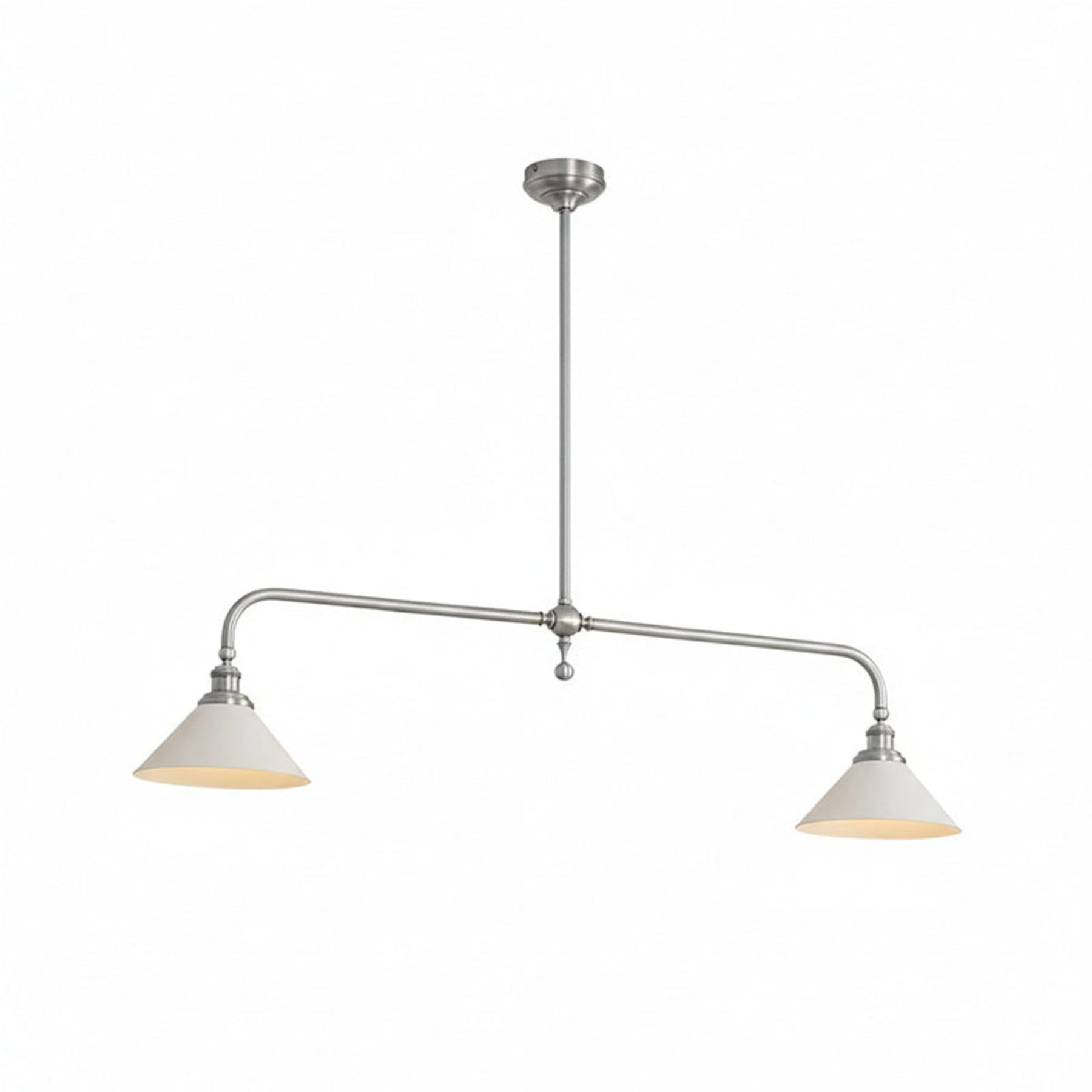 Modern Brass Pendant Light With Ceramic Shades for Dining Room — Ashbury Home & Living