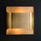 Modern Brass Wall Light With Warm LED Glow for Living Room — Ashbury Home & Living