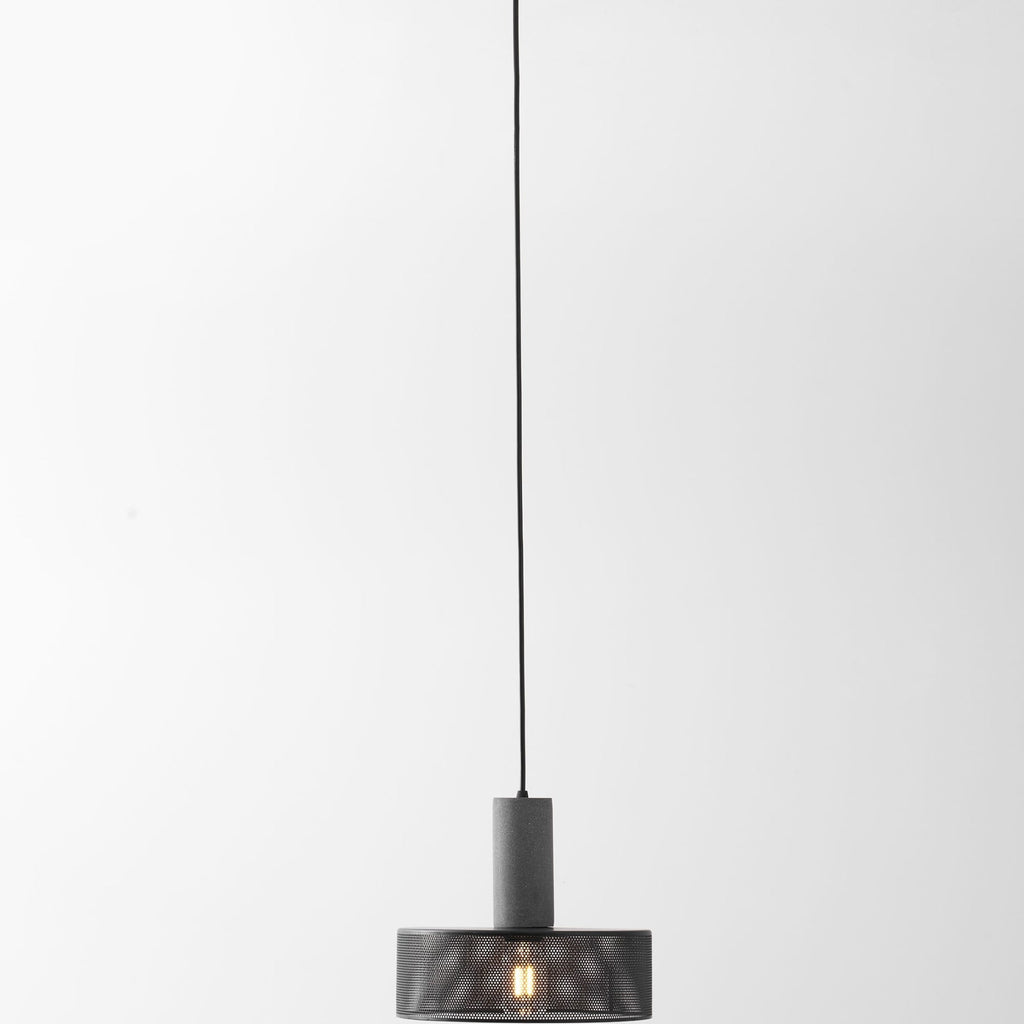 Industrial Concrete Pendant Light With Warm LED Glow — Ashbury Home & Living
