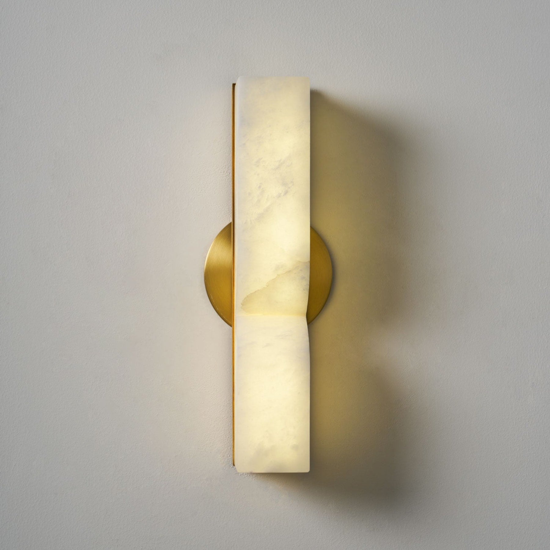 Modern Marble Wall Light With Warm LED Glow for Living Room — Ashbury Home & Living