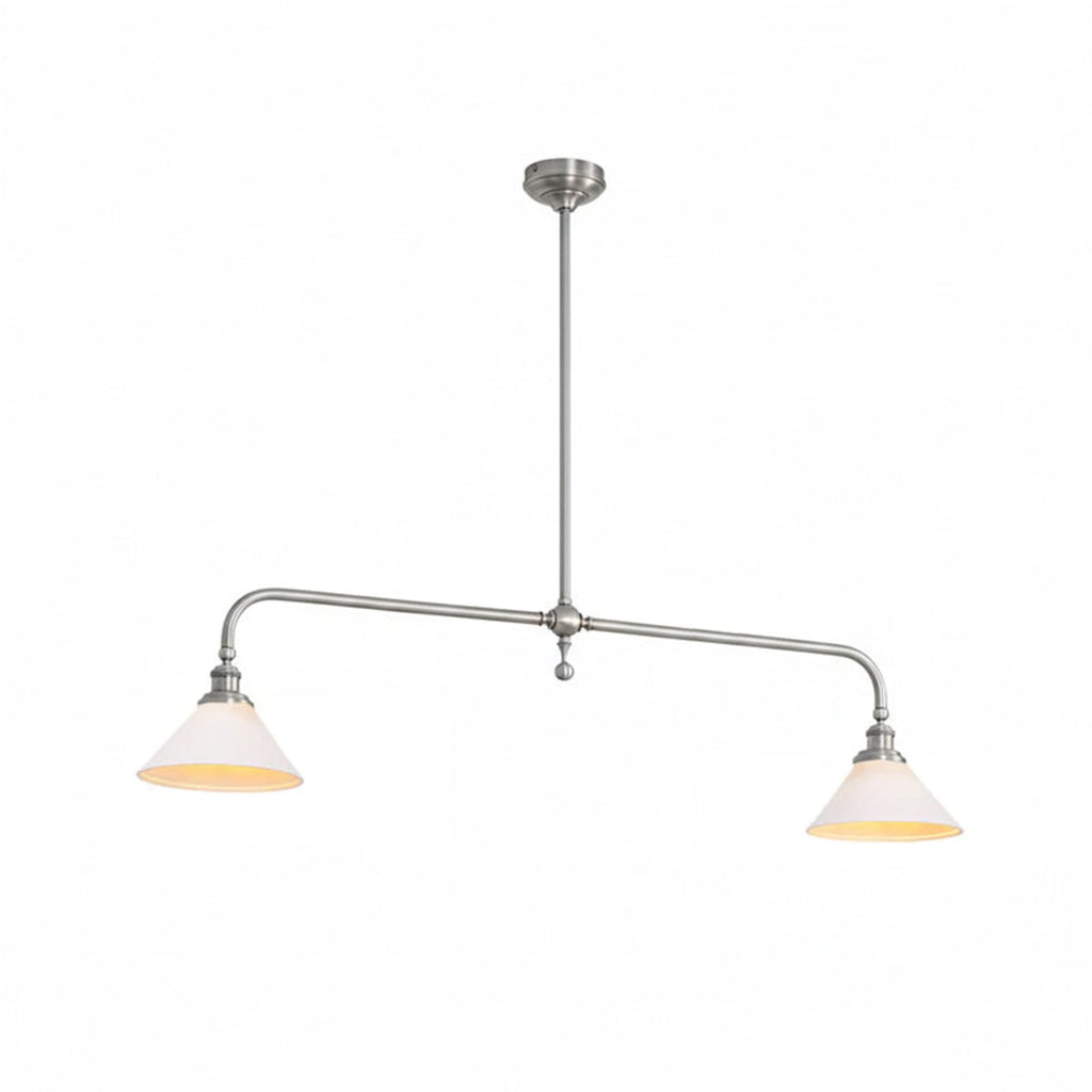 Modern Brass Pendant Light With Ceramic Shades for Dining Room — Ashbury Home & Living