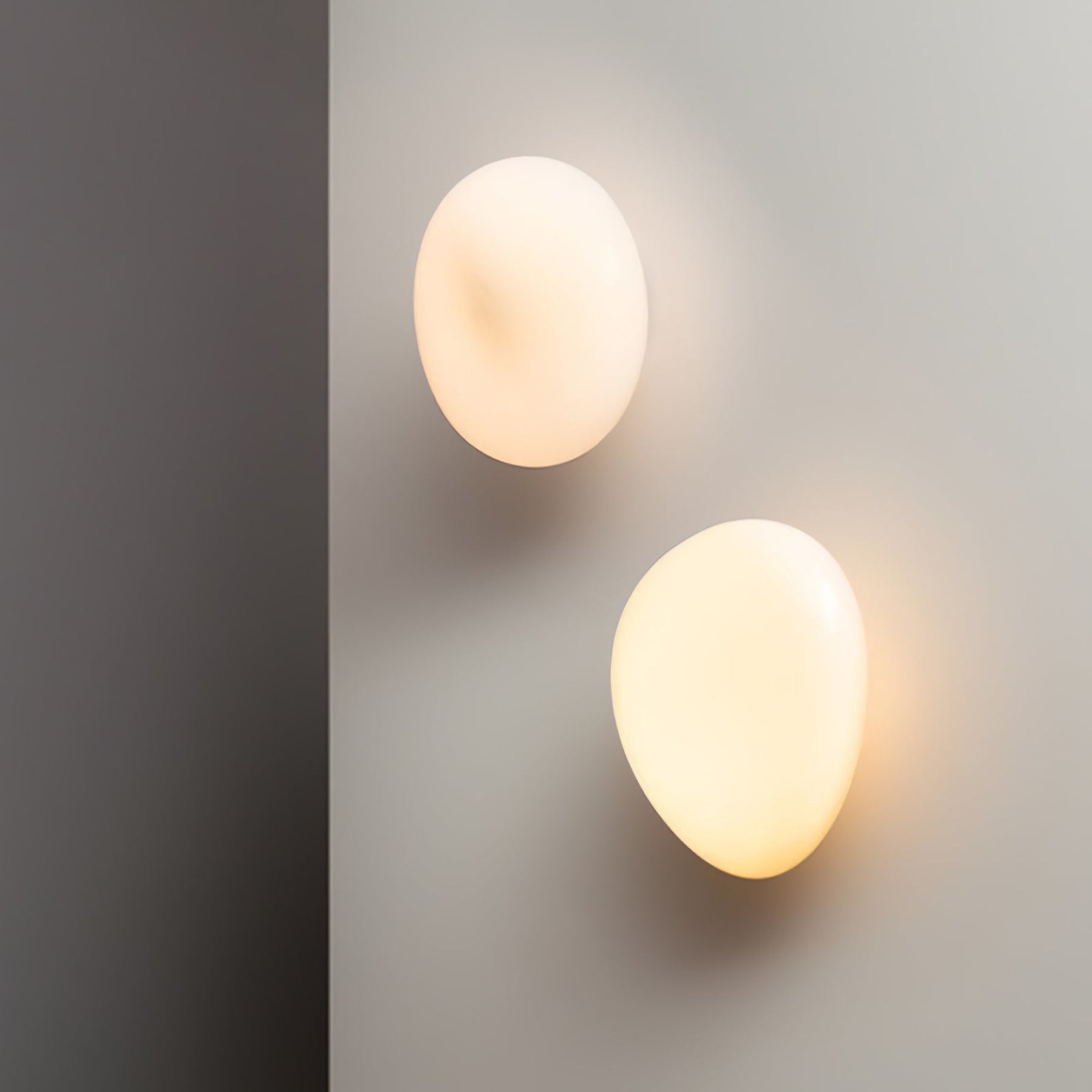 Modern Glass Wall Light With Warm Glass Shades — Ashbury Home & Living