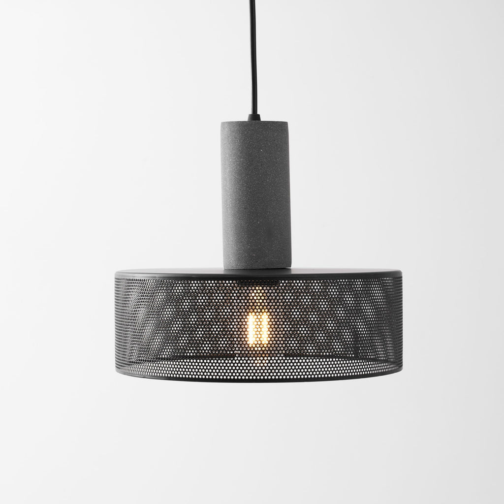 Industrial Concrete Pendant Light With Warm LED Glow — Ashbury Home & Living