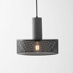 Industrial Concrete Pendant Light With Warm LED Glow — Ashbury Home & Living