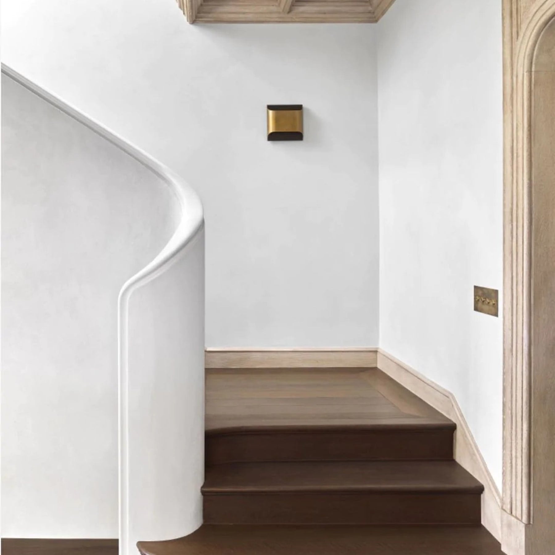 Modern Brass Wall Light With Warm LED Glow for Living Room — Ashbury Home & Living