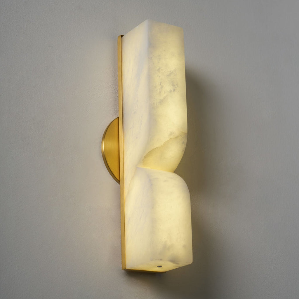 Modern Marble Wall Light With Warm LED Glow for Living Room — Ashbury Home & Living