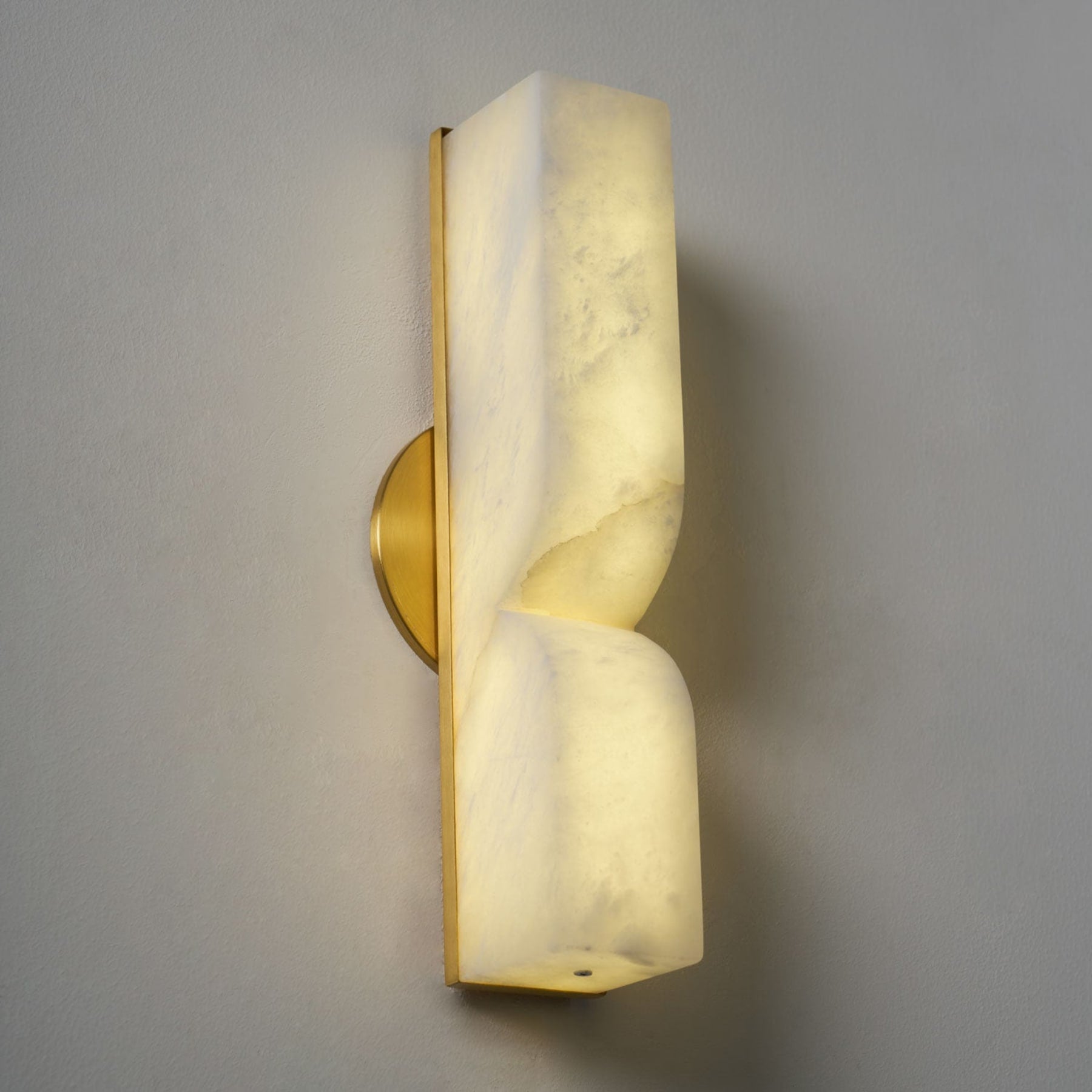 Modern Marble Wall Light With Warm LED Glow for Living Room — Ashbury Home & Living