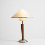 Modern Wood Table Lamp With Fabric Shade for Living Room — Ashbury Home & Living
