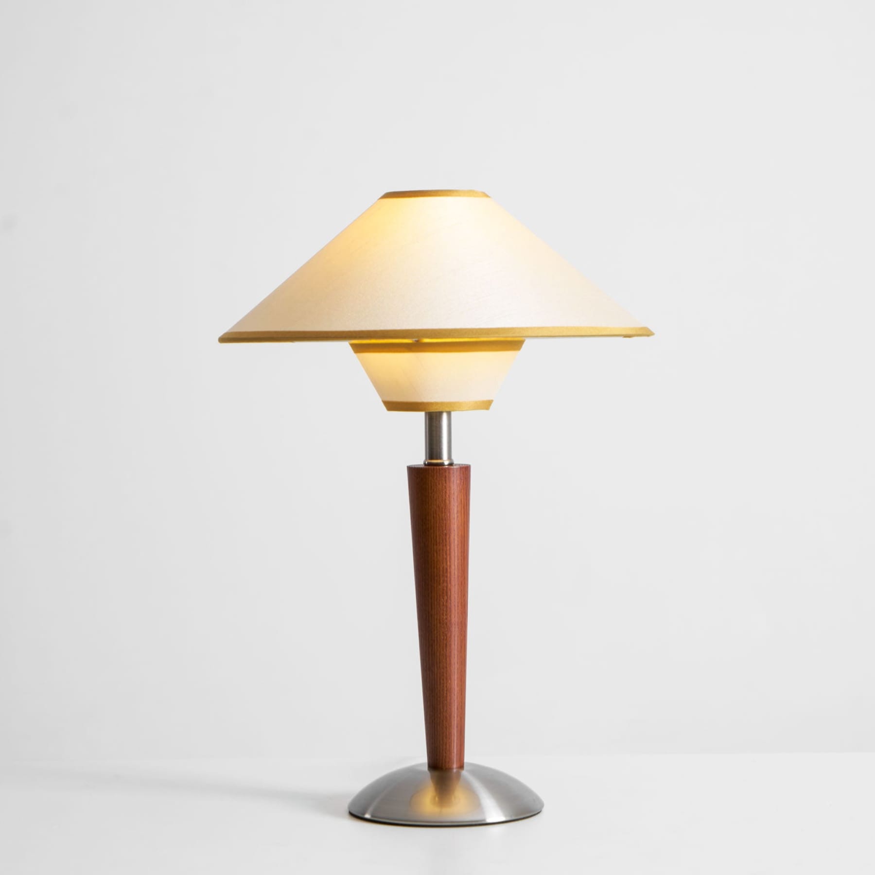 Modern Wood Table Lamp With Fabric Shade for Living Room — Ashbury Home & Living