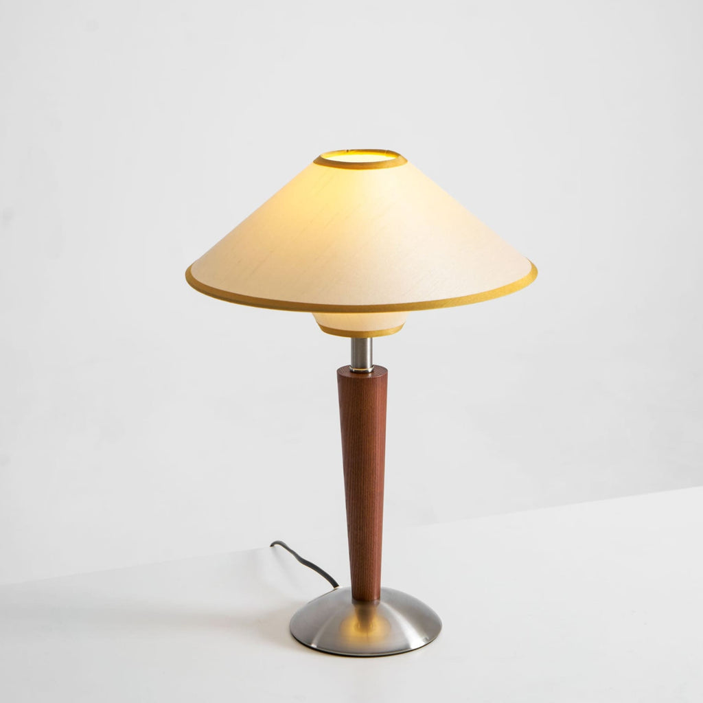 Modern Wood Table Lamp With Fabric Shade for Living Room — Ashbury Home & Living