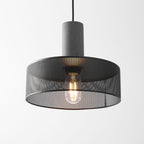 Industrial Concrete Pendant Light With Warm LED Glow — Ashbury Home & Living