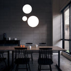 Modern Glass Pendant Light With Integrated LED for Dining Room — Ashbury Home & Living