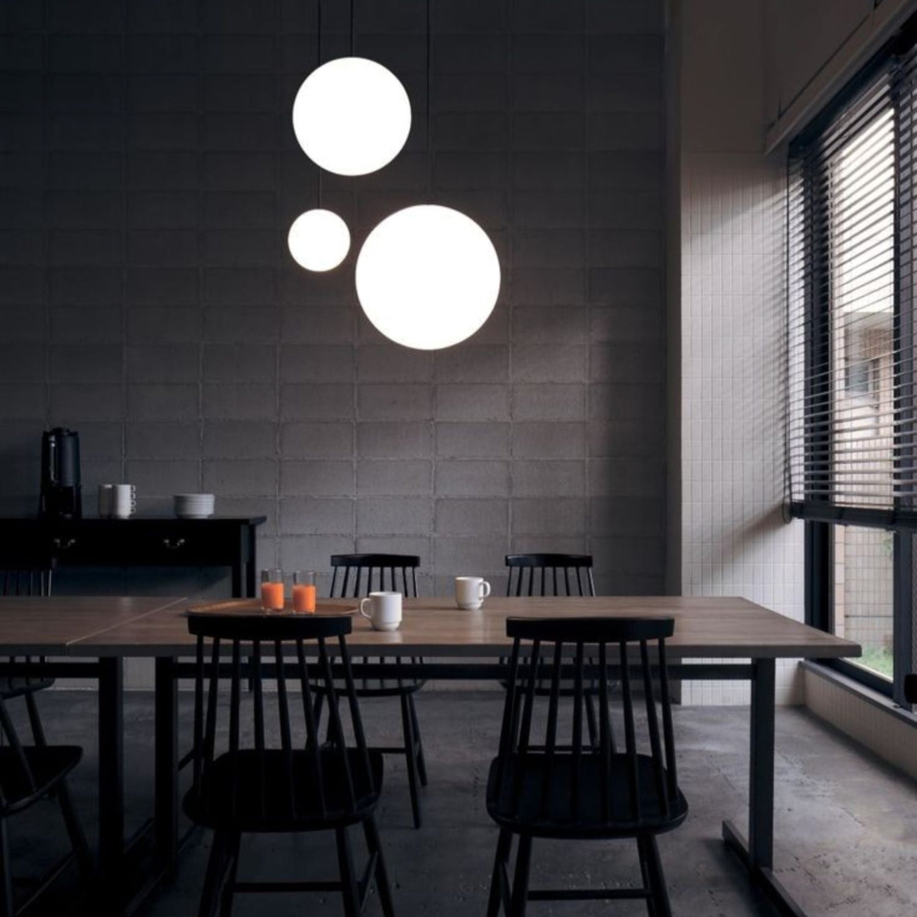 Modern Glass Pendant Light With Integrated LED for Dining Room — Ashbury Home & Living