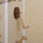 Modern Travertine Wall Light With Warm LED Glow — Ashbury Home & Living