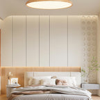 Scandinavian Wood-Effect Flush Mount Ceiling Light With Tri-Colour Glow — Ashbury Home & Living