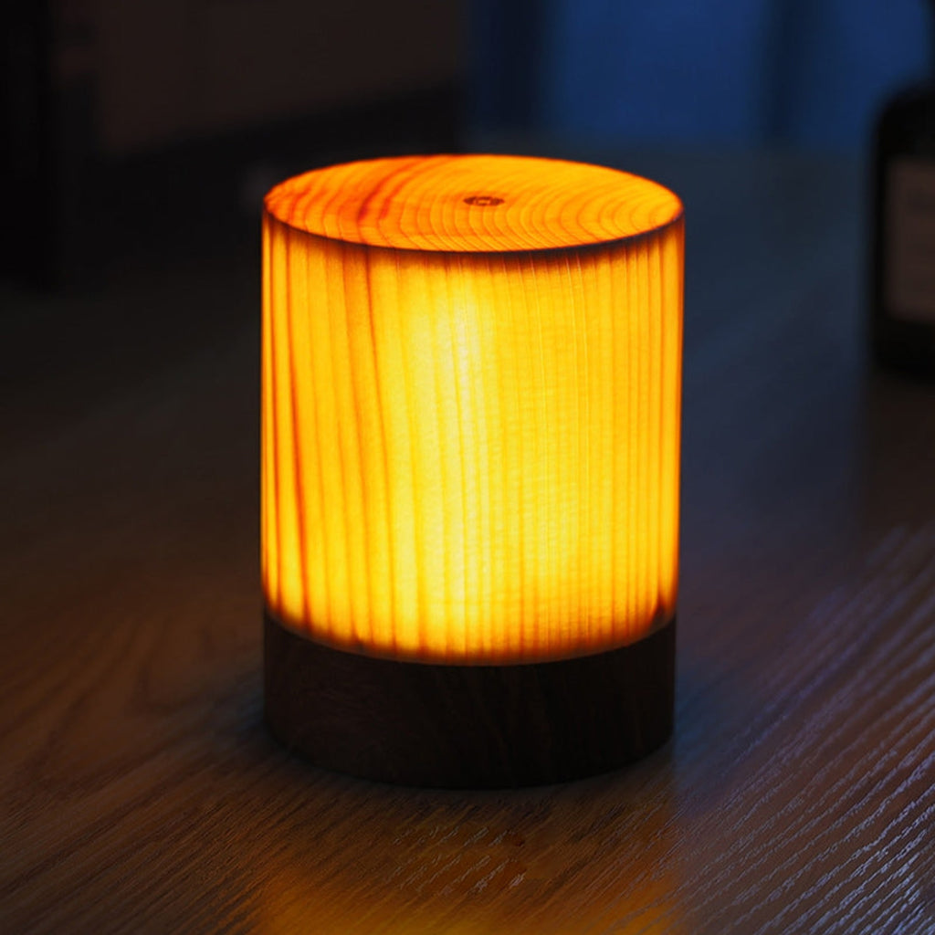 Wooden Modern Table Lamp With Rechargeable Battery For Bedroom in 3.3''x4.6'' — Ashbury Home & Living