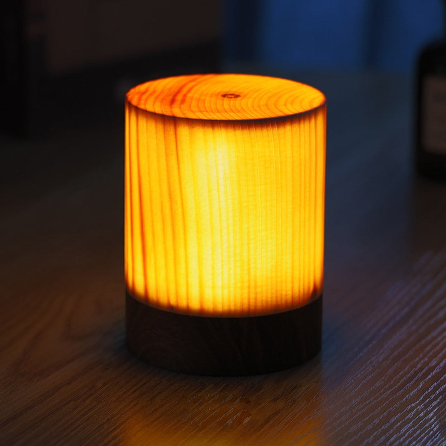 Wooden Modern Table Lamp With Rechargeable Battery For Bedroom in 3.3''x4.6'' — Ashbury Home & Living