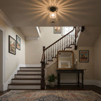 Contemporary Solid Brass Flush Mount Ceiling Light — Ashbury Home & Living