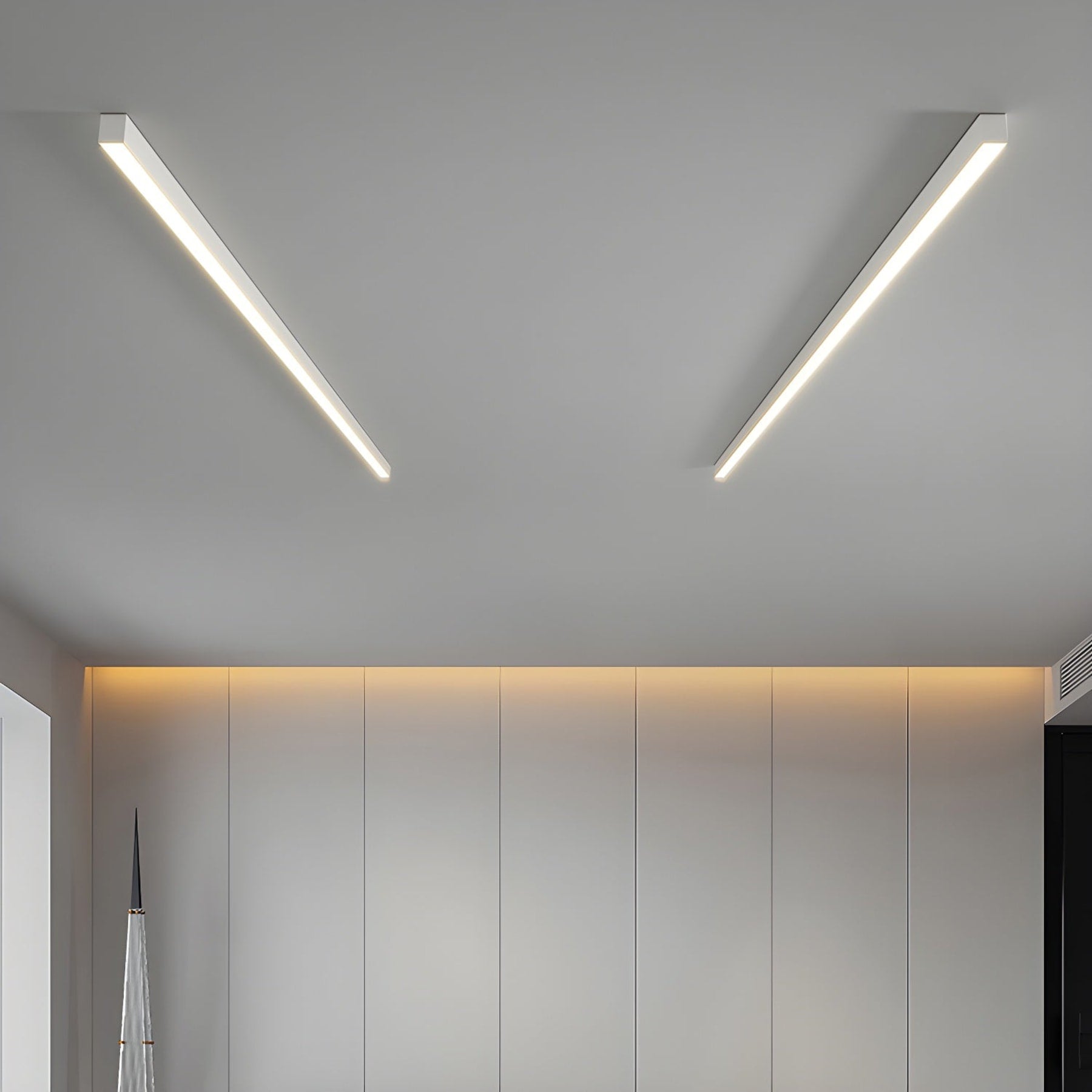 Minimalist Linear Metal Ceiling Light for Living Room — Ashbury Home & Living
