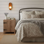 Modern Wood and Glass Wall Light for Living Room — Ashbury Home & Living