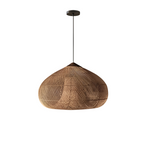 Handmade Rattan Pendant Lights With Woven Dome Shade