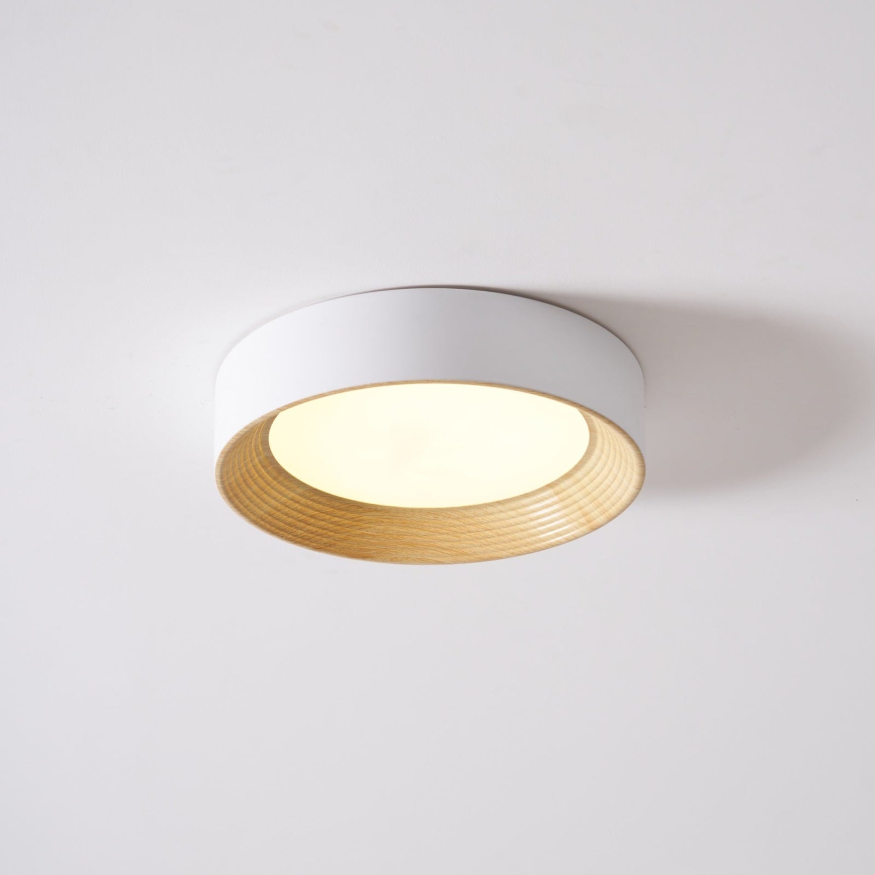 Scandinavian Wood Flush Mount Ceiling Light for Living Room — Ashbury Home & Living