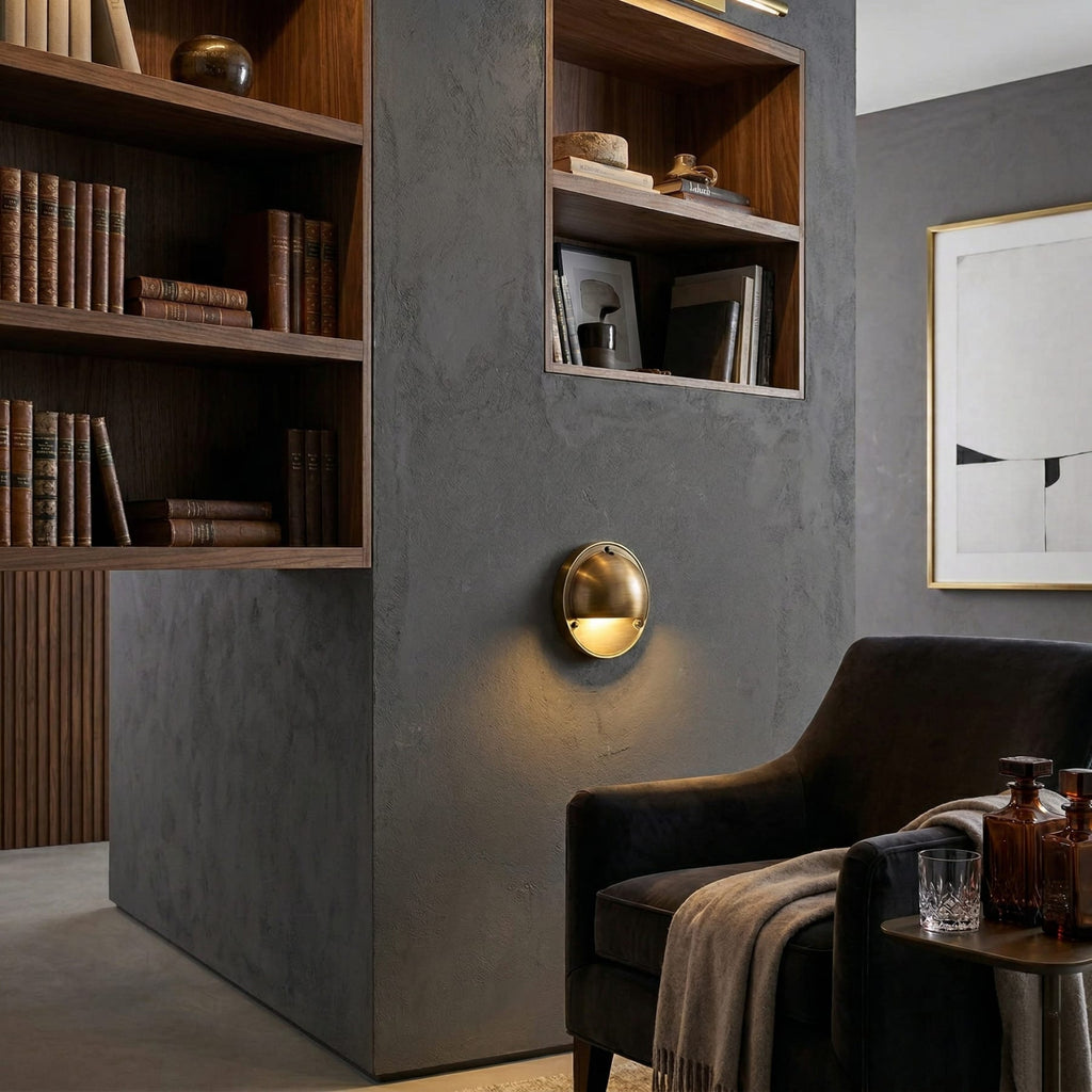 Contemporary Copper Wall Light With Dimmable Tri-Colour Glow — Ashbury Home & Living