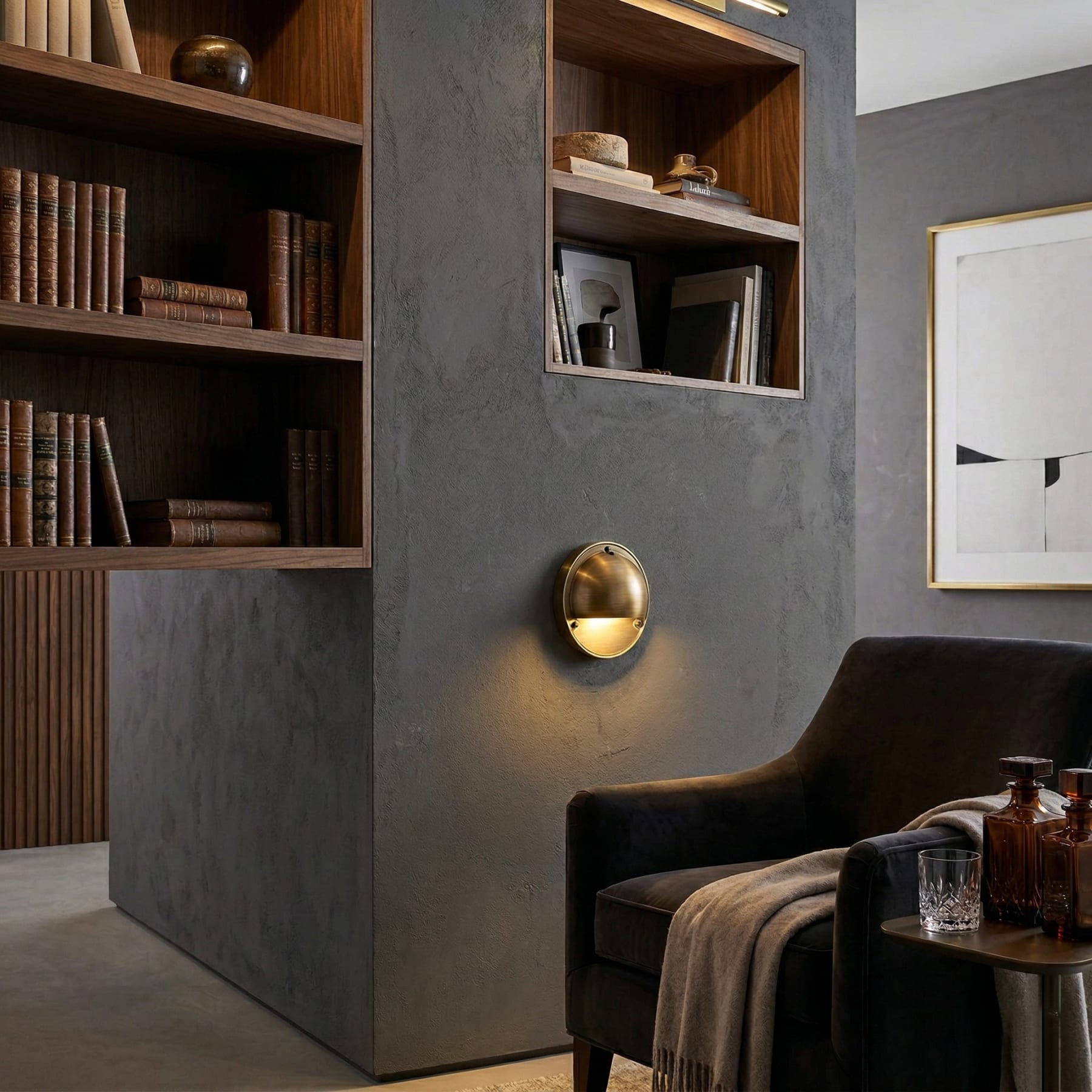 Contemporary Copper Wall Light With Dimmable Tri-Colour Glow — Ashbury Home & Living