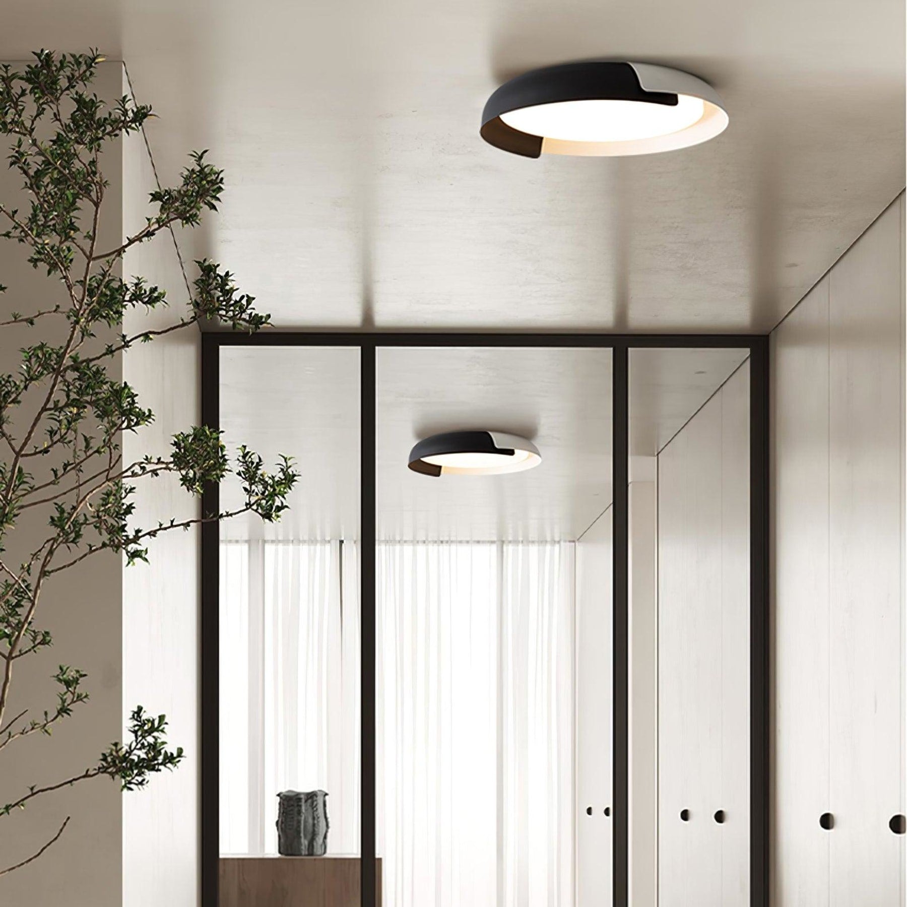 Modern Wood Flush Mount Ceiling Light for Living Room — Ashbury Home & Living