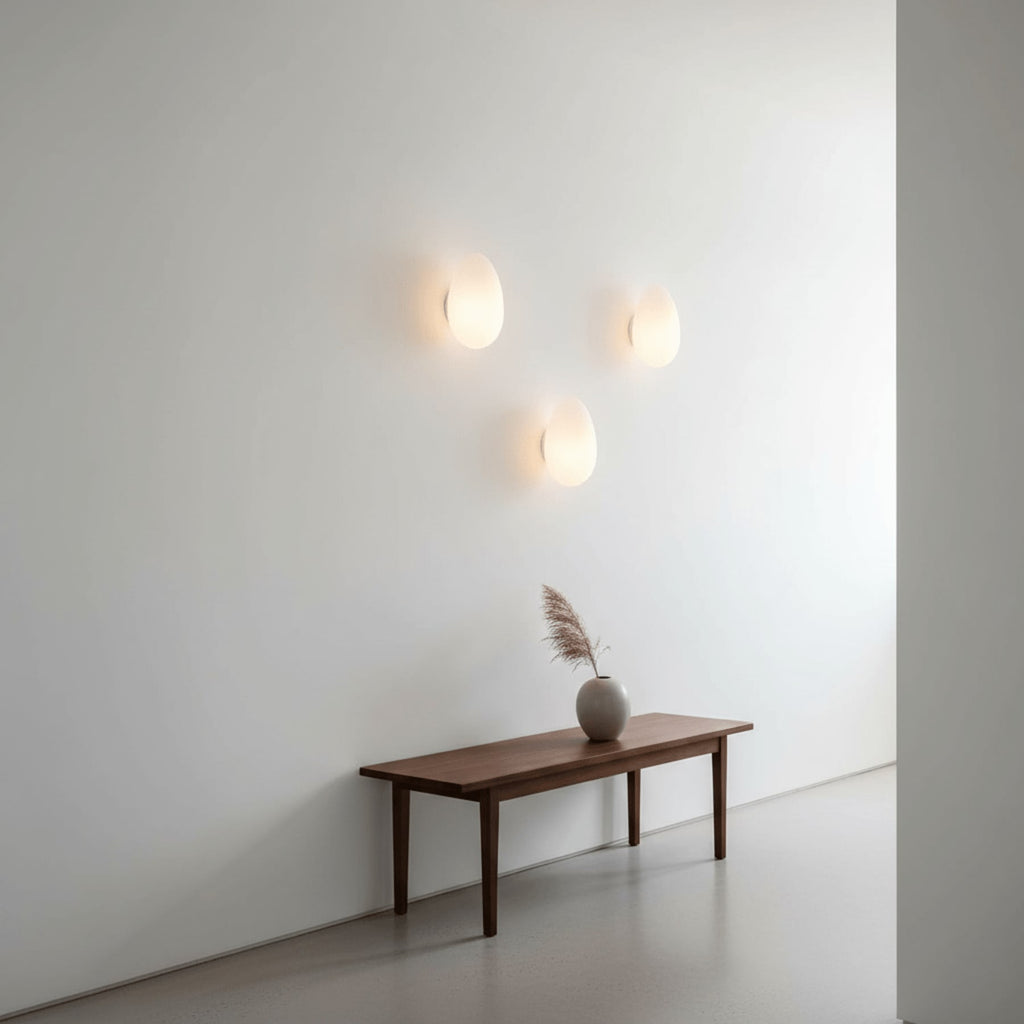 Modern Glass Wall Light With Warm Glass Shades — Ashbury Home & Living