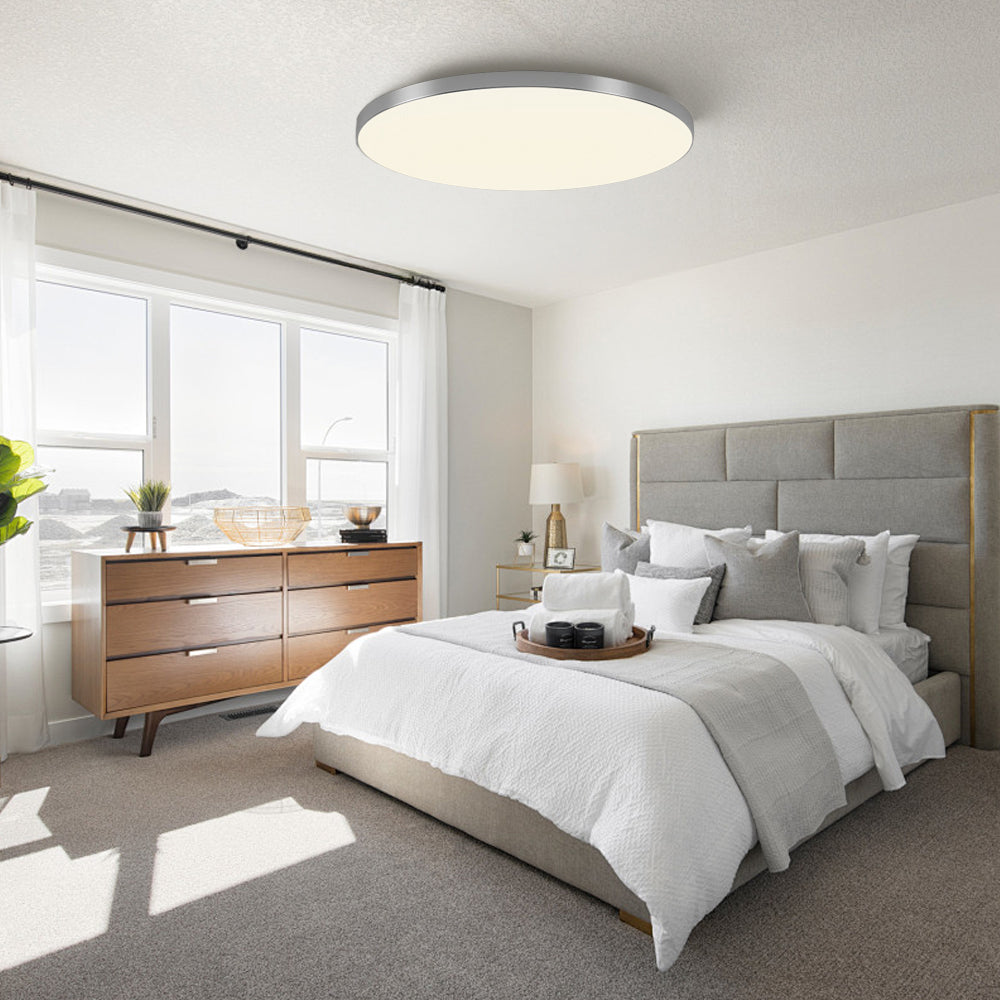 Minimalist Round LED Ceiling Light With Flush Mount Design